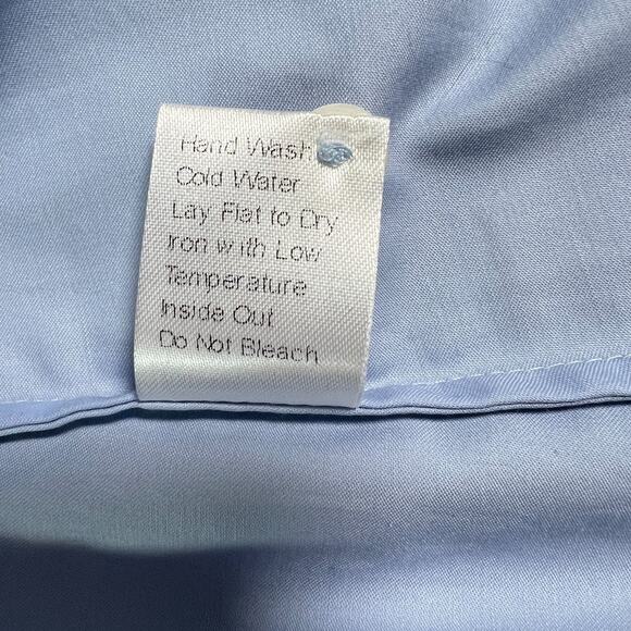 Misook‎ Midi Button Up Shirt Dress Light Blue Size Medium Work Church Preppy - Picture 6 of 6